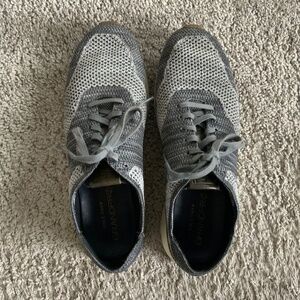 Cole Haan GrandPro Sneakers Gray Mesh Lace Up Knit Casual Shoes Mens Size 10M